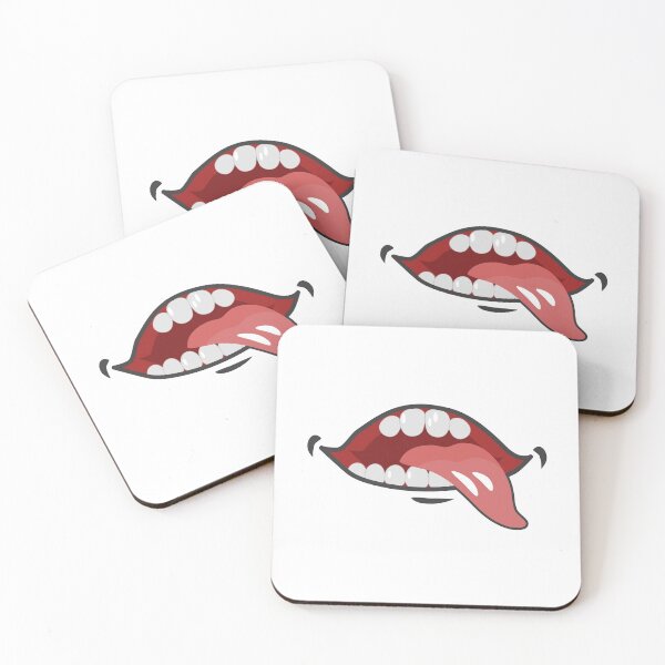 Item preview, Smiling Mouth with Big Pointy Tongue designed and sold by jutulen.