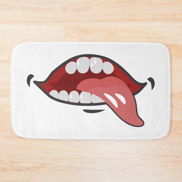 Item preview, Smiling Mouth with Big Pointy Tongue designed and sold by jutulen.