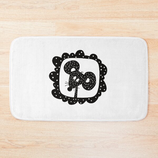 Item preview, Black and white mouse in frame designed and sold by KateCrafts.