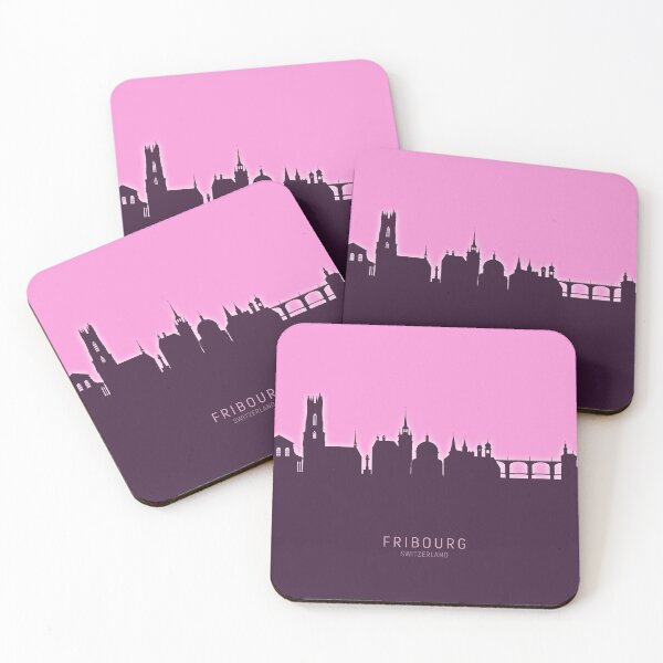 Item preview, Fribourg Switzerland Skyline designed and sold by ArtPrints.