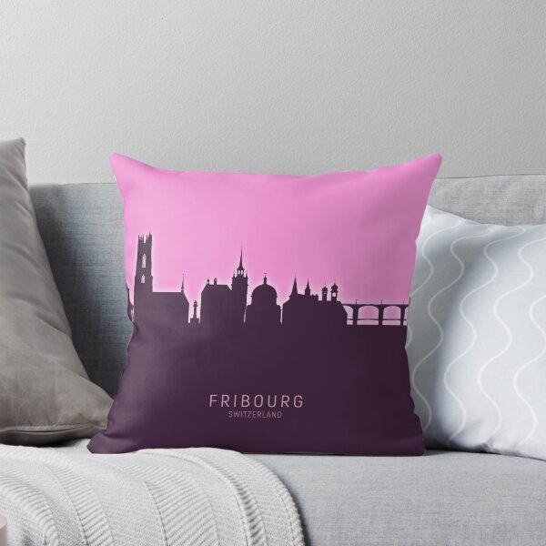 Item preview, Fribourg Switzerland Skyline designed and sold by ArtPrints.
