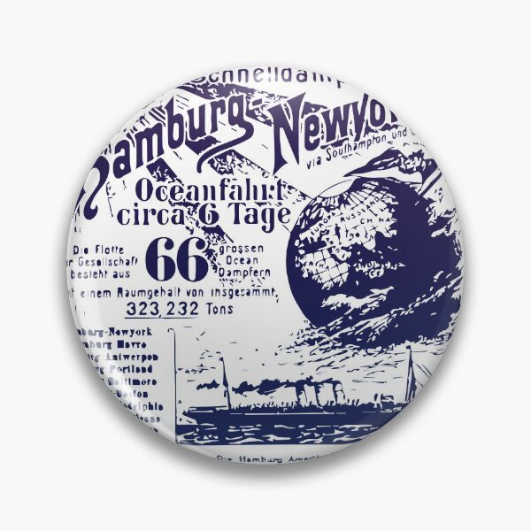 Item preview, Hamburg to America Transatlantic Advertisement 1895 Color designed and sold by yisela.