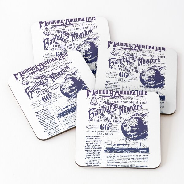 Item preview, Hamburg to America Transatlantic Advertisement 1895 Color designed and sold by yisela.