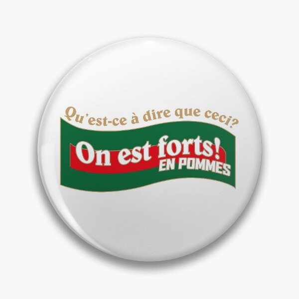 Item preview, Kaamelott - On est forts! En pommes... (gold) designed and sold by Sophie Dupont.