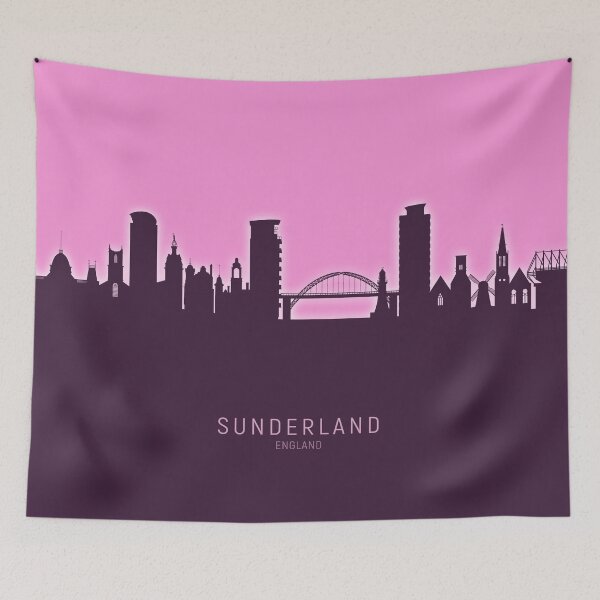 Item preview, Sunderland England Skyline designed and sold by ArtPrints.