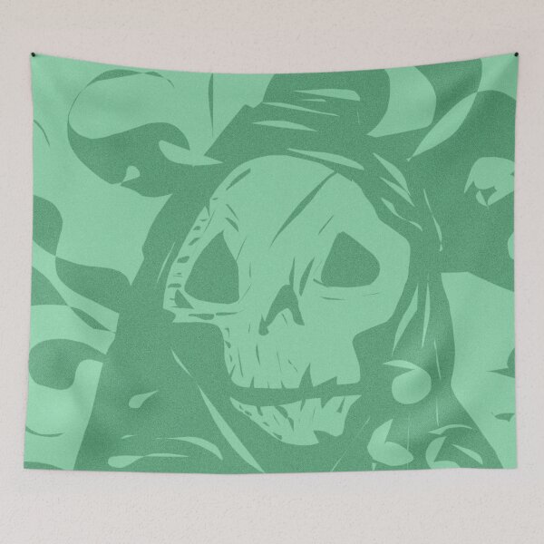 Item preview, Grim Reaper - Shades of Green Skull designed and sold by madtoyman.