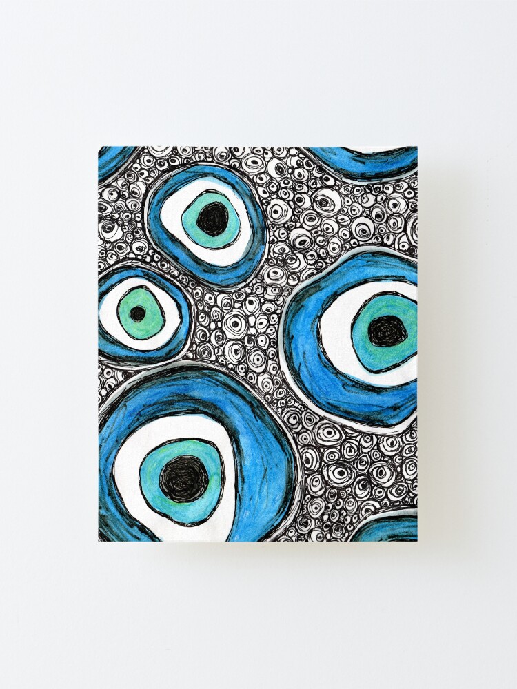 Set of 4 decorative evil eye Original evil eye painting Evil Eye ...