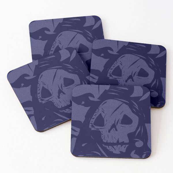 Item preview, Grim Reaper - Blue and Black Skull designed and sold by madtoyman.