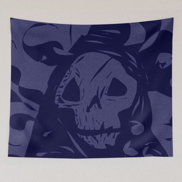Item preview, Grim Reaper - Blue and Black Skull designed and sold by madtoyman.