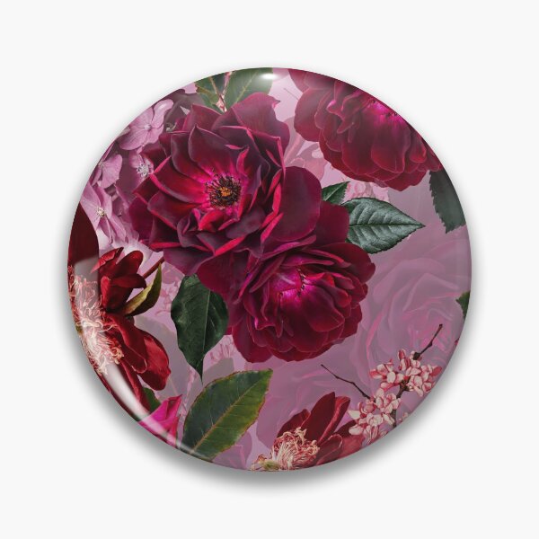Item preview, Antique Purple Botanical Flower Rose Botanical Night Garden Nightgarden designed and sold by UtArt.