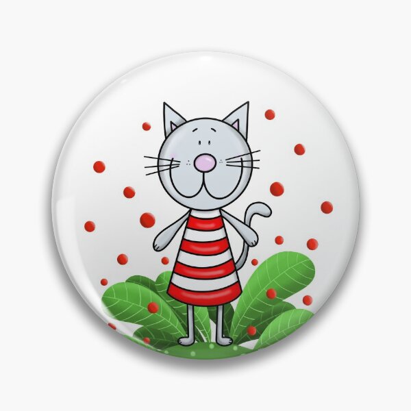 Item preview, Cat and red bubbles designed and sold by KateCrafts.