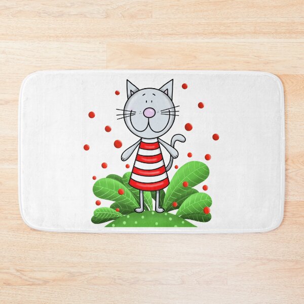 Item preview, Cat and red bubbles designed and sold by KateCrafts.