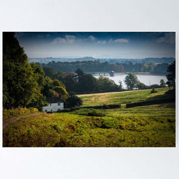 Cropston Reservoir from Bradgate Park Poster
