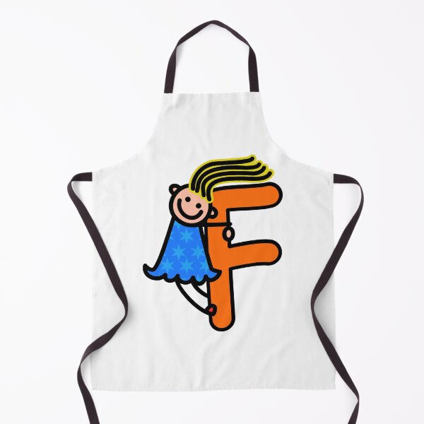 Item preview, Letter F for girls alphabet Kids Colorful Cartoon Character designed and sold by funwithletters.