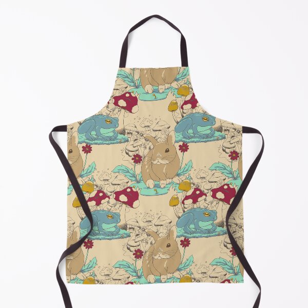 Item preview, Cottagecore frog and rabbit designed and sold by WyldwoodCrafts.