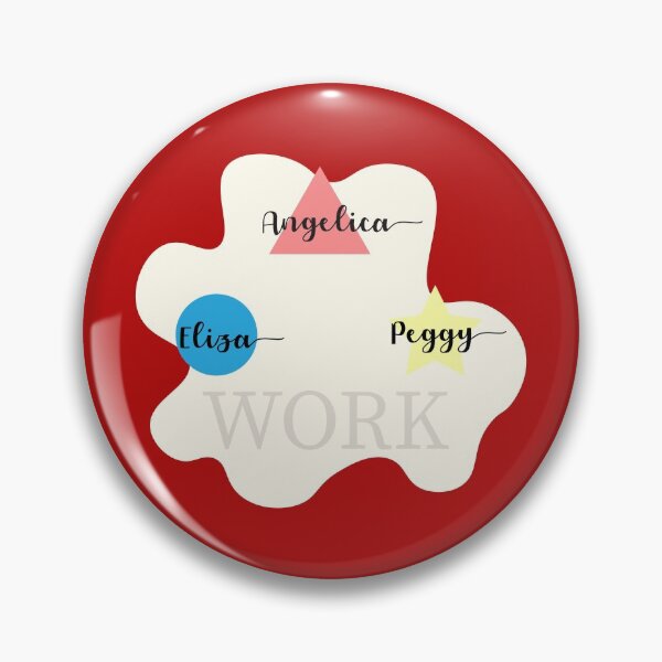 Item preview, Schuyler sisters name tag stickers Angelica, Eliza and Peggy designed and sold by anins-azuree.