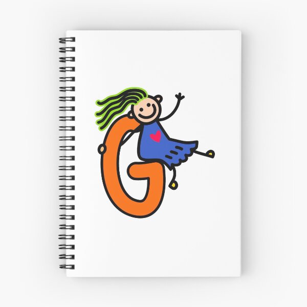 Item preview, Letra G para niñas alfabeto Personaje de dibujos animados coloridos para niños designed and sold by funwithletters.