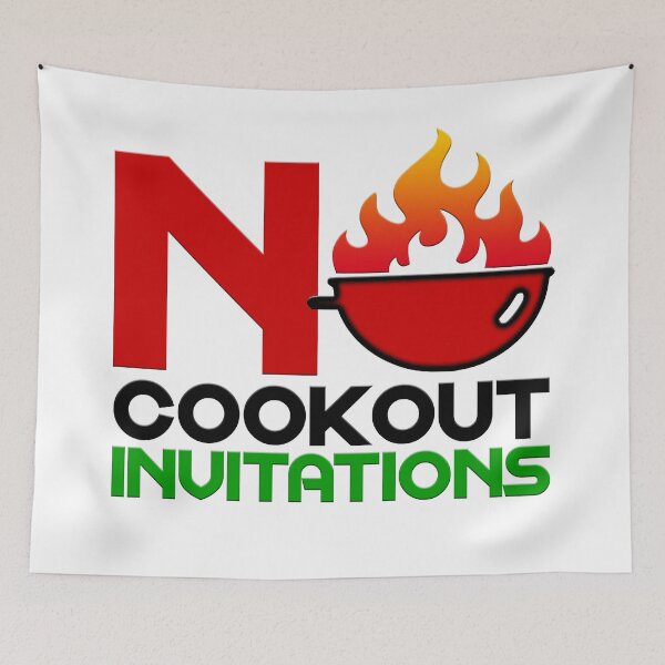 Item preview, No Cookout Invitations designed and sold by NyteVisions.