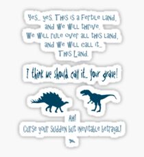 curse your sudden but inevitable betrayal, firefly, blue Sticker