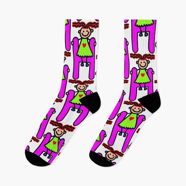 Item preview, Letter H for girls alphabet Kids Colorful Cartoon Character designed and sold by funwithletters.
