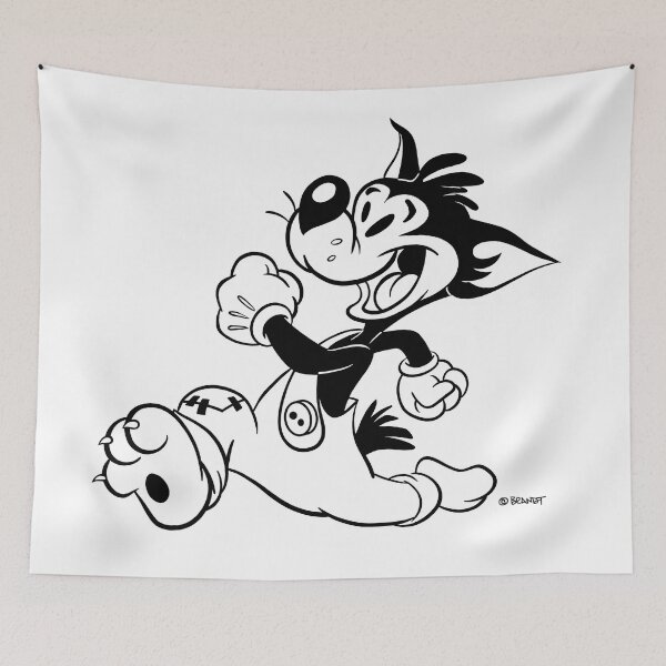 Item preview, Runaway Fox Retro 30s Cartoon Rubber Hose Style designed and sold by skullislandprod.
