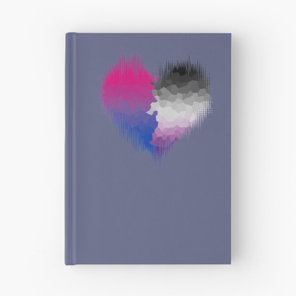 Item preview, Asexual Biromantic Glitch Heart designed and sold by Kiloueka.