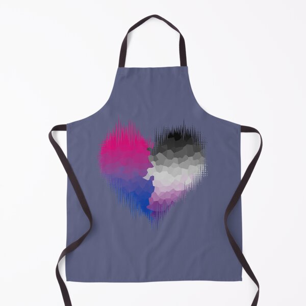 Item preview, Asexual Biromantic Glitch Heart designed and sold by Kiloueka.