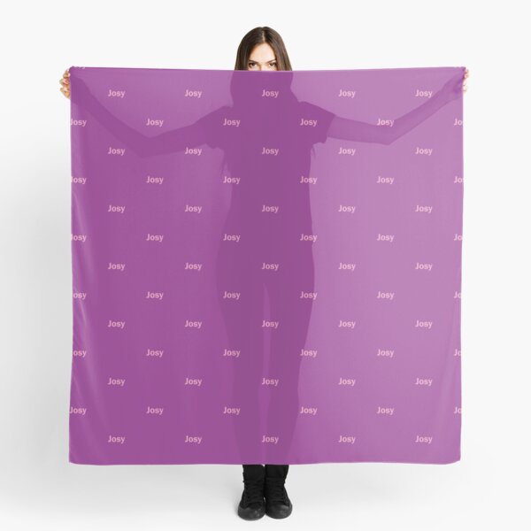 Josy name pink lettering text Scarf