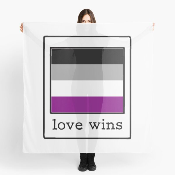 Love Wins - Asexual Flag Scarf