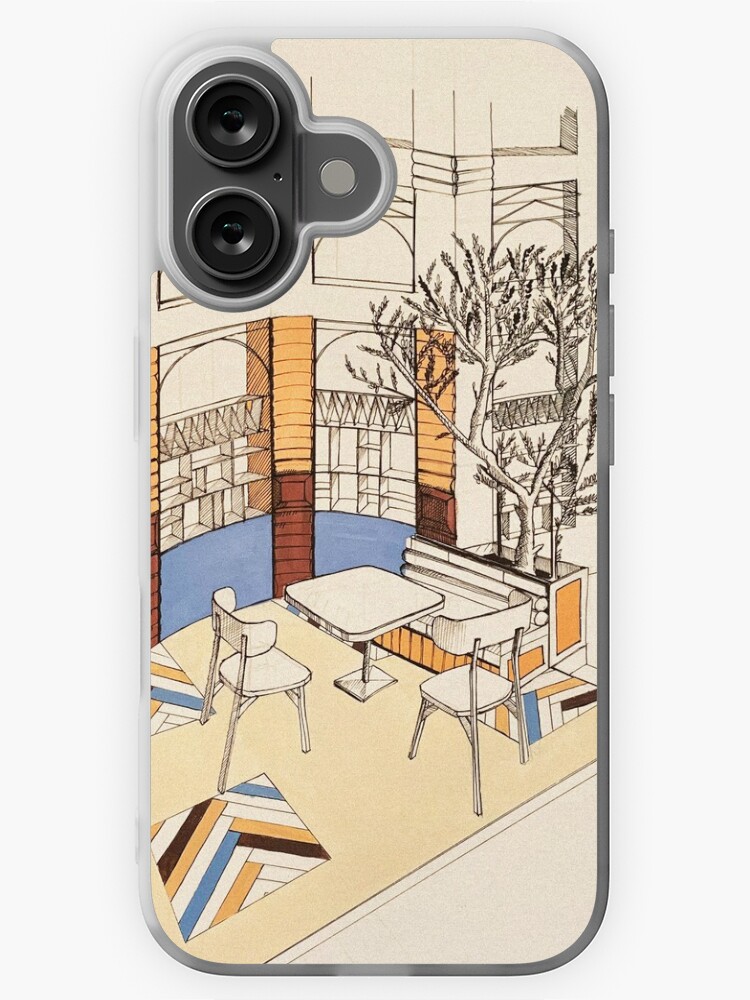 Aperçu 1 sur 5. Coque iPhone avec l'œuvre Caffè Toscana créée et vendue par LoicBrDesign.