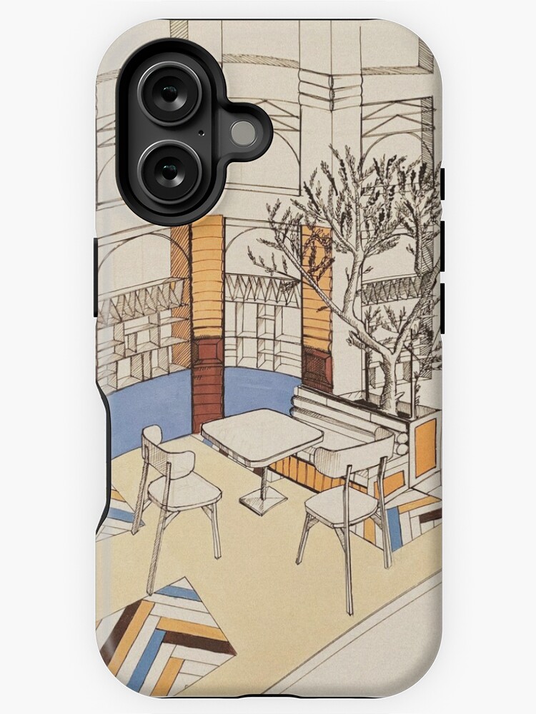 Aperçu 1 sur 4. Coque iPhone avec l'œuvre Caffè Toscana créée et vendue par LoicBrDesign.
