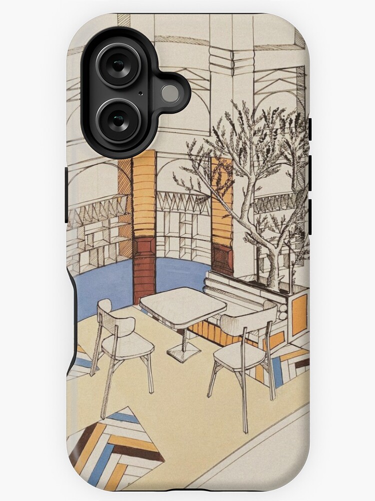 Aperçu 1 sur 4. Coque iPhone avec l'œuvre Caffè Toscana créée et vendue par LoicBrDesign.