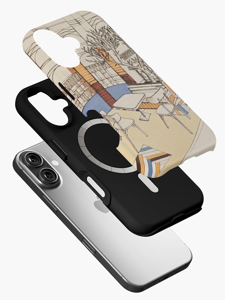 Aperçu 2 sur 4. Coque iPhone avec l'œuvre Caffè Toscana créée et vendue par LoicBrDesign.