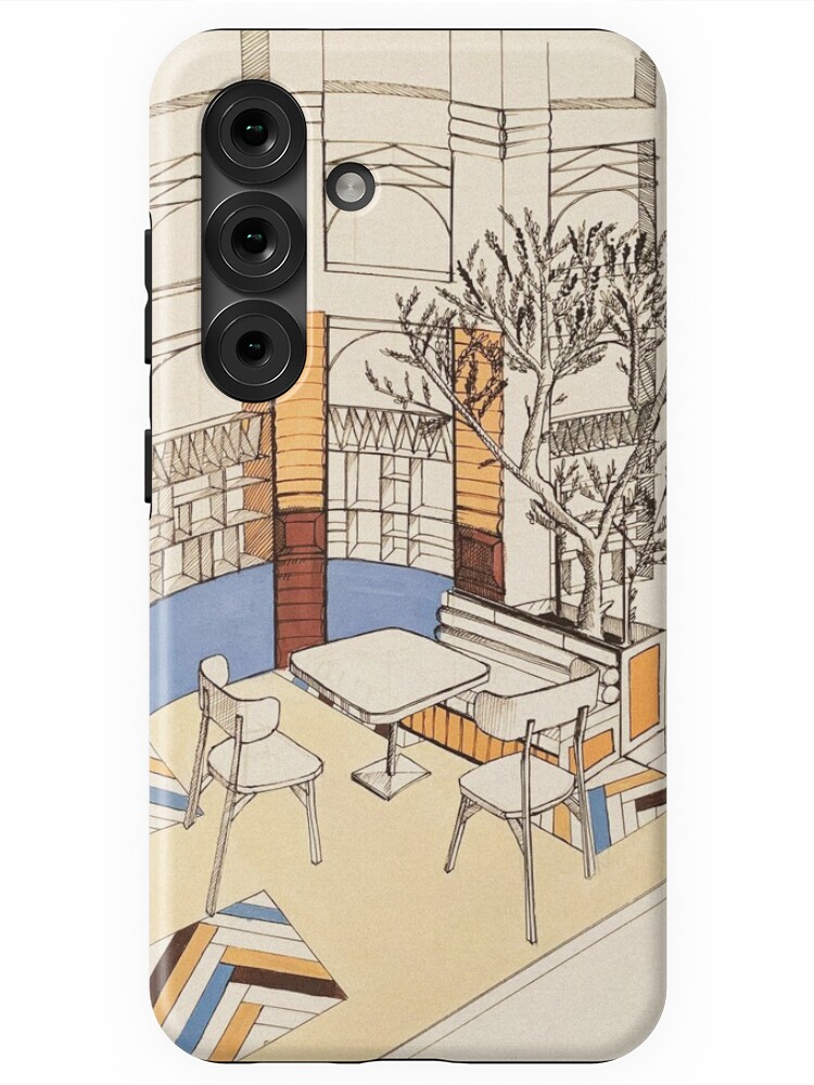Aperçu 1 sur 4. Coque Samsung Galaxy avec l'œuvre Caffè Toscana créée et vendue par LoicBrDesign.