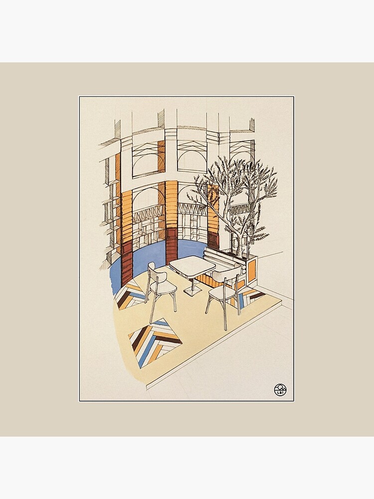 Aperçu 2 sur 2. Tote bag avec l'œuvre Caffè Toscana créée et vendue par LoicBrDesign.