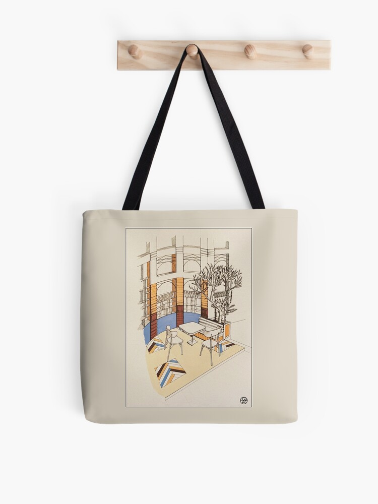 Aperçu 1 sur 2. Tote bag avec l'œuvre Caffè Toscana créée et vendue par LoicBrDesign.
