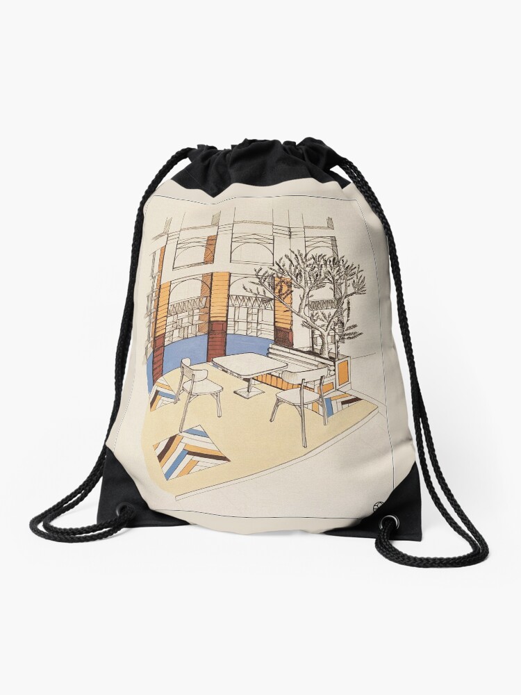 Aperçu 1 sur 3. Sac à cordon avec l'œuvre Caffè Toscana créée et vendue par LoicBrDesign.
