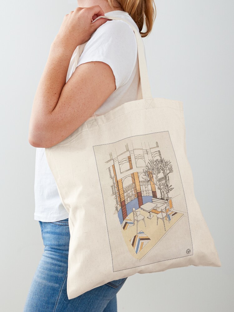 Aperçu 1 sur 5. Tote bag avec l'œuvre Caffè Toscana créée et vendue par LoicBrDesign.