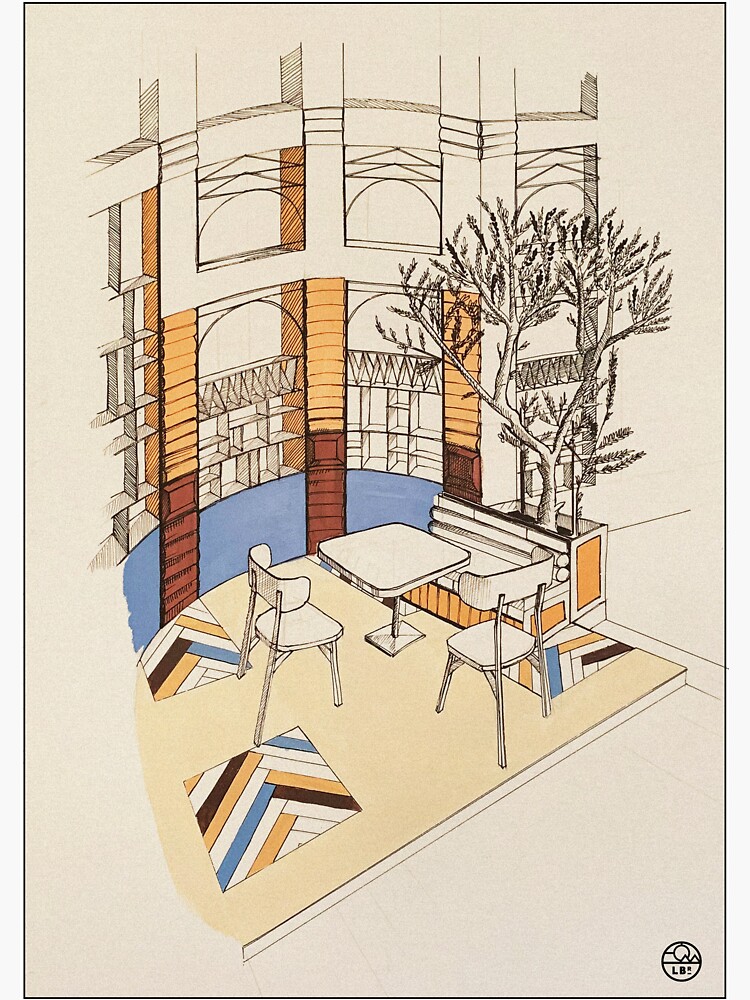 Aperçu 4 sur 4. Sticker avec l'œuvre Caffè Toscana créée et vendue par LoicBrDesign.