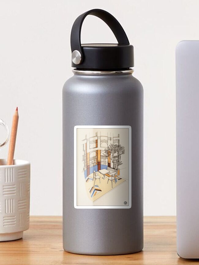 Aperçu 1 sur 3. Sticker avec l'œuvre Caffè Toscana créée et vendue par LoicBrDesign.
