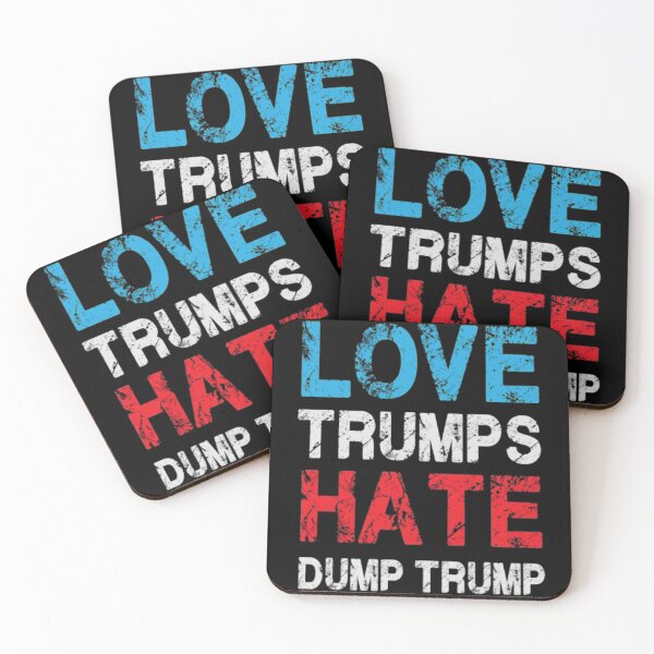 Item preview, LOVE TRUMPS HATE DUMP TRUMP designed and sold by Kabella-.