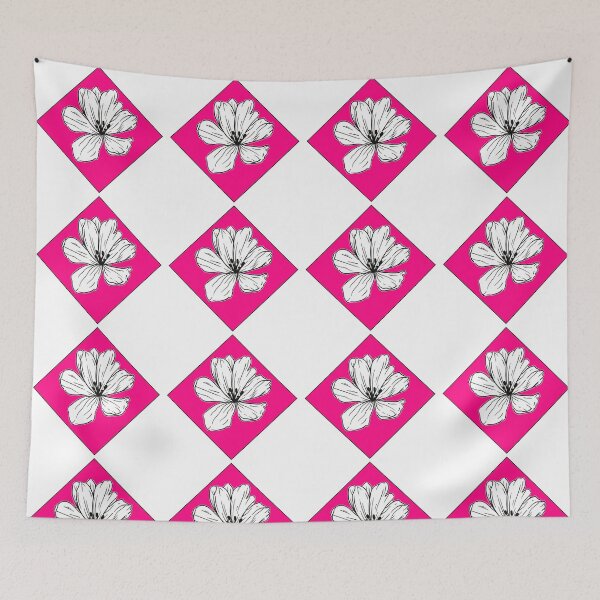 Item preview, Pink diamond pattern with black and white background designed and sold by priyankajustine.