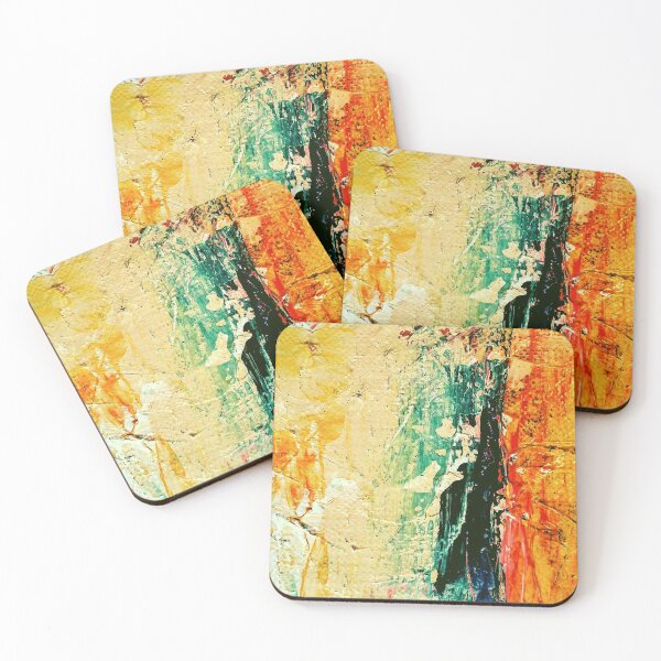 Item preview, Yellow Green Red Abstract Paint Splash  designed and sold by simplysharon.