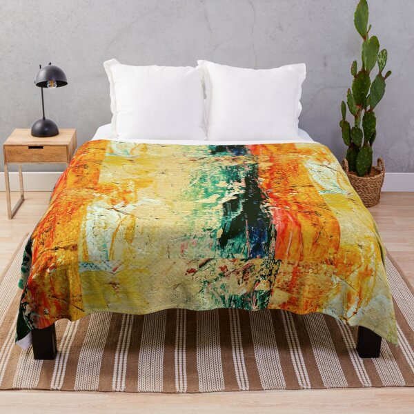 Item preview, Yellow Green Red Abstract Paint Splash  designed and sold by simplysharon.