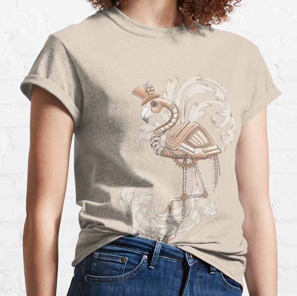 Steampunk Flamingo Classic T-Shirt