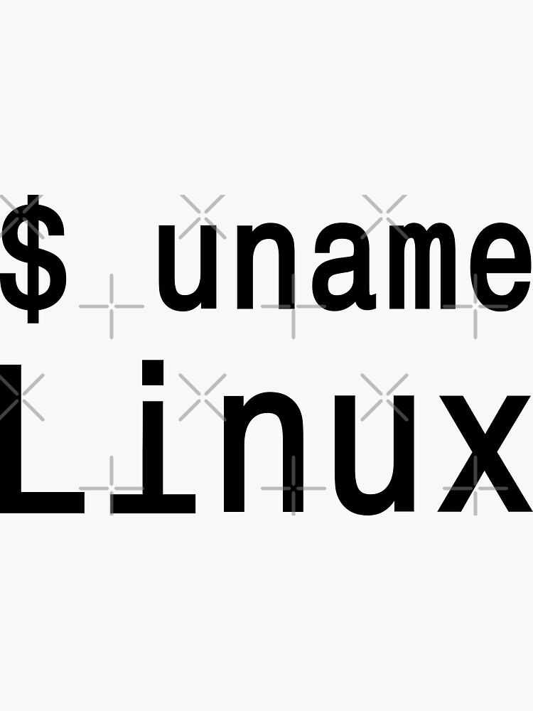 uname Linux - The only true answer - Cool Black Text Design by ramiro