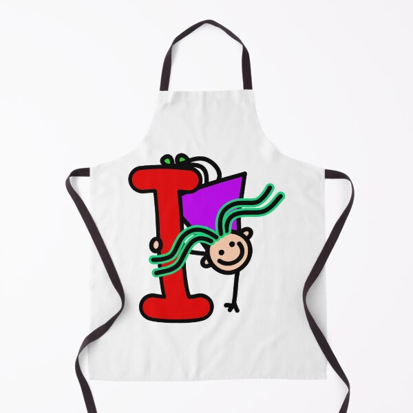 Item preview, Letter I for girls alphabet Kids Colorful Cartoon Character designed and sold by funwithletters.