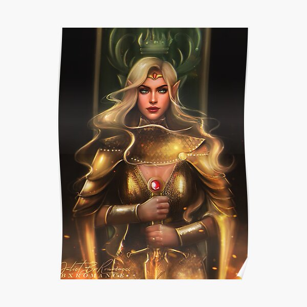 Aelin Ashryver Whitethorn Galathynius Poster