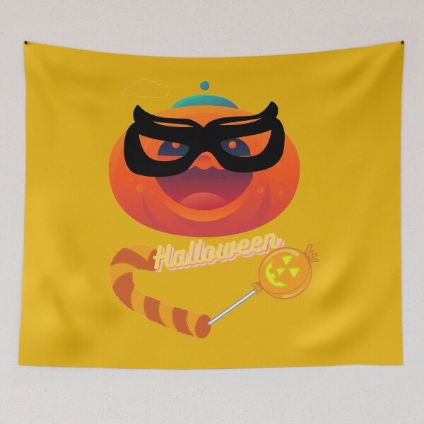 Item preview, Halloween pumpkin wears black glasses designed and sold by esm75.