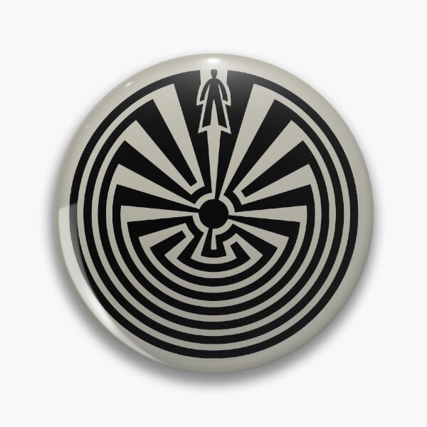 Item preview, Man in the Maze, Labyrinth, Journey through life, I'itoi, Papago designed and sold by nitty-gritty.